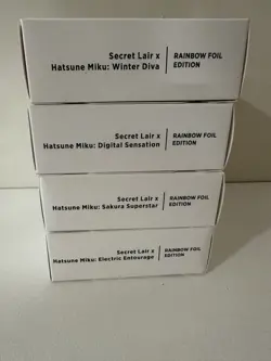 FULL SET SEALED FOIL Hatsune Miku English 4 Secret Lair ALL DROPS - Image 1