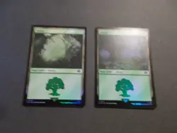 Forest 270 and 271 Foil x1 MTG LOTR Green Common Land - Image 1