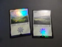 Plains 262 and 263 Foil x1 MTG LOTR White Common Land - Image 1