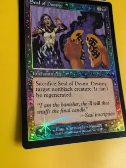 Seal of Doom & Seal of Strength. Enchantment MTG 2Card OLD VINTAGE FOIL. NEMESIS - Image 5