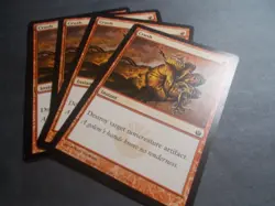 Crush x4 MTG Mirrodin Besieged Common Red Instant LP - Image 1