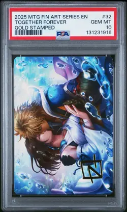 2025 TOGETHER FOREVER ART MTG Final Fantasy GOLD-STAMP #32 PSA 10 - Image 1