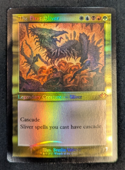 Magic The Gathering MTG FOIL The First Sliver Commander Masters - Image 1