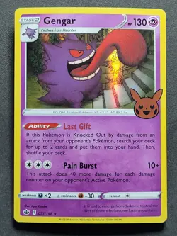 🎃 Gengar 057/198 Trick or Trade Holo Rare Pokemon TCG - Image 1