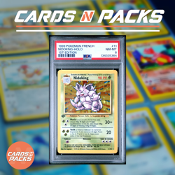 Carte Pokemon Nidoking 11/102 HOLO Set de Base Edition 1 PSA 8 NM 🇫🇷🔥 - Image 1