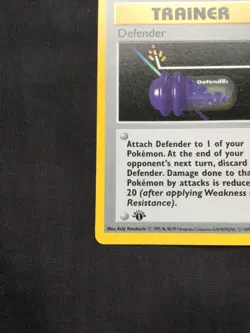 Pokemon Cards: Base Set 1st Edition Uncommon: Defender 80/102 - Image 5