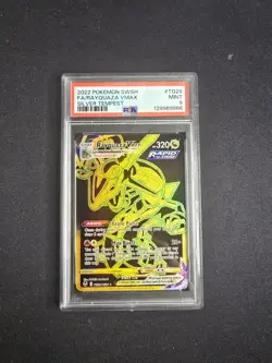 PSA 9 MINT 2022 Pokemon Rayquaza VMAX TG29 Secret Silver Tempest PSA 9 MINT - Image 1