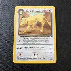 Dark Persian 42/82 | Team Rocket | Non Holo Pokemon Card n mint - Image 1