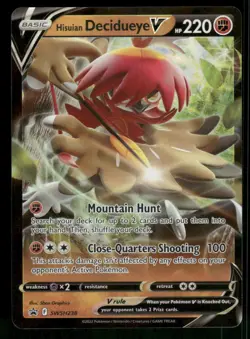 Hisuian Decidueye V - SWSH238 Promo Holo NM Pokemon SWSH: Sword & Shield Promo C - Image 1
