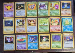 1999 Team Rocket Pokemon TCG Full *NON HOLO* Set 18-82 NM/M Condition - Image 3