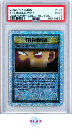 THE BOSS'S WAY POKEMON 105/110 2002 LEGENDARY COLLECTION REVERSE RARE EN PSA 9 - Image 1