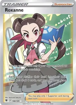NM Roxanne Ultra Rare Trainer 188/189 Astral Radiance (SWSH10) Pokemon TCG - Image 1