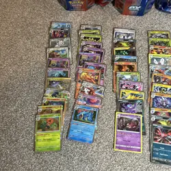 600x Pokemon Cards Bundle - 63 Holos multiple reverses + collection tins - Image 4