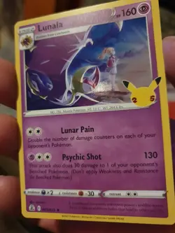 Pokemon Lunala 25th Anniversary Celebrations 015/025 Holo Rare - Image 2