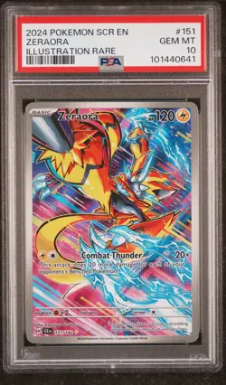 Zeraora Pokemon Scr En-Stellar Crown 151 PSA 10 - Image 1