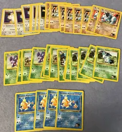 Pokemon 285 Cards Energy Giovanni Trainer Item Stage 2 Basic T5814 - Image 3