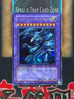 Yugioh Blue-Eyes Ultimate Dragon JUMP-EN005 Ultra Rare MP - Image 1
