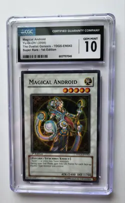Yu-Gi-Oh Magical Android TDGS-EN043 The Duelist Genesis 1st Edition gem 10 - Image 1