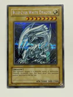 Yugioh Blue-Eyes White Dragon DDS-001 Mp-Hp - Image 1