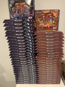 BANDAI ONE PIECE CCG ILLUSTRATION BOX LOT (50) VOLUME 5 & 6 - Image 1