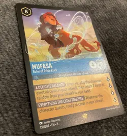 A MUFASA RULER PRIDE ROCK SHIMMERING SKIES LEGENDARY #150 DISNEY LORCANA CARD. - Image 5