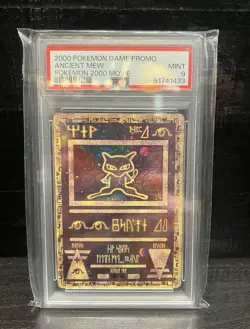 PSA 9 2000 Pokemon Ancient Mew Game Movie Promo Graded Slab TCG Card. - Image 1