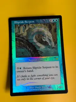 Sliptide Serpent. MTG Card. OLD VINTAGE FOIL. NEMESIS. - Image 1