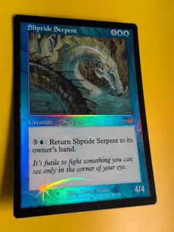 Sliptide Serpent. MTG Card. OLD VINTAGE FOIL. NEMESIS. - Image 3