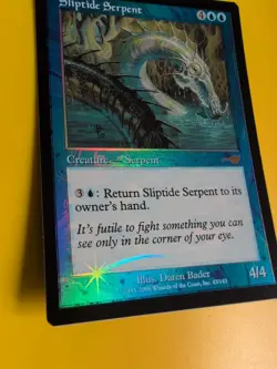 Sliptide Serpent. MTG Card. OLD VINTAGE FOIL. NEMESIS. - Image 4