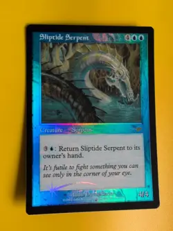 Sliptide Serpent. MTG Card. OLD VINTAGE FOIL. NEMESIS. - Image 5