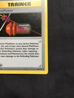 Pokemon Cards: Base Set 1st Edition Uncommon: PlusPower 84/102 - Image 4
