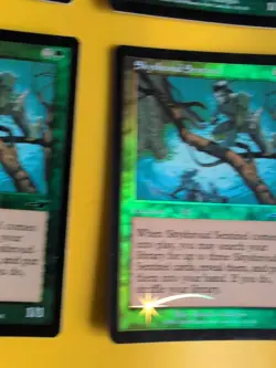 Skyshroud Sentinel x4. Playset Elf MTG 4 Card. OLD VINTAGE FOIL. NEMESIS. - Image 3