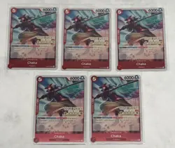 Chaka (Judge Pack Vol. 5) OP05-008 One Piece Promo (5x) Cards Gold Foil Stamp - Image 1