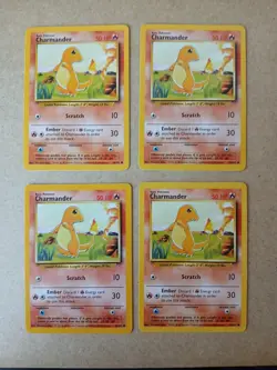 Pokemon TCG Charmander 46/102 Base Set 16x Card Lot LP Condition - Image 4