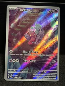 Pokemon TCG Tinkatink Scarlet & Violet Paldea Evolved Holo Card 216/193 - Image 1