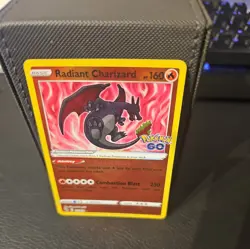 Pokemon Card Radiant Charizard 011/078 Pokemon GO Holo Radiant Rare NM - Image 3