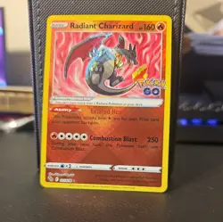 Pokemon Card Radiant Charizard 011/078 Pokemon GO Holo Radiant Rare NM - Image 4