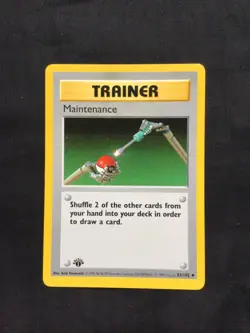 Pokemon Cards: Base Set 1st Edition Uncommon: Maintenance 83/102 - Image 1