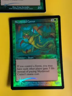Skyshroud Cutter x2 Best MTG 2 Card. OLD VINTAGE FOIL. NEMESIS. - Image 2