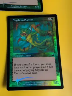 Skyshroud Cutter x2 Best MTG 2 Card. OLD VINTAGE FOIL. NEMESIS. - Image 3