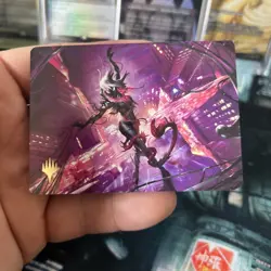 Gwenom, Remorseless Art Card (Gold-Stamped Planeswalker Symbol) - Art Series - Image 3