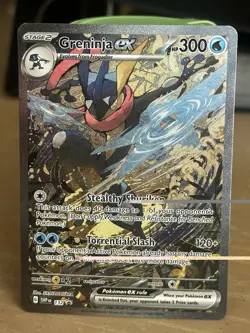 Pokemon Greninja ex 132 SV: Scarlet & Violet Promo Holo Card EX 300 HP - Image 1
