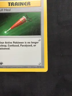 Pokemon Cards: Base Set 1st Edition Uncommon: Full Heal 82/102 - Image 4
