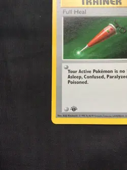 Pokemon Cards: Base Set 1st Edition Uncommon: Full Heal 82/102 - Image 5