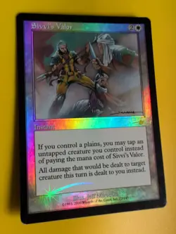 Sivvi's Valor. Instant MTG Card. OLD VINTAGE FOIL. NEMESIS. - Image 3
