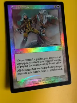 Sivvi's Valor. Instant MTG Card. OLD VINTAGE FOIL. NEMESIS. - Image 4