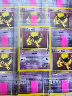 2000 WOTC Black Star Promo Pokemon League Card Sabrinas Abra 19 - NM/MINT! - Image 2