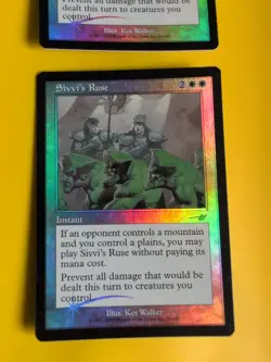 Sivvi's Ruse x2 Instant MTG 2Card. OLD VINTAGE FOIL. NEMESIS. - Image 1
