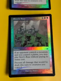 Sivvi's Ruse x2 Instant MTG 2Card. OLD VINTAGE FOIL. NEMESIS. - Image 2