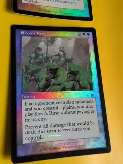 Sivvi's Ruse x2 Instant MTG 2Card. OLD VINTAGE FOIL. NEMESIS. - Image 3